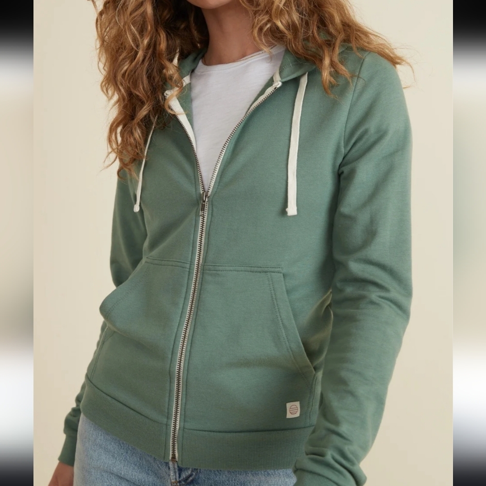Marine Layer Green Zip-Up Hoodie - Picture 11 of 12